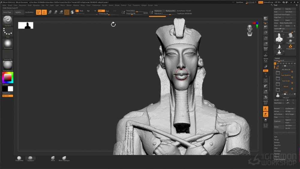 【中文字幕】Maya+Zbrush 三维人物肖像建模教程 Recreating a Historical Portrait in 3D