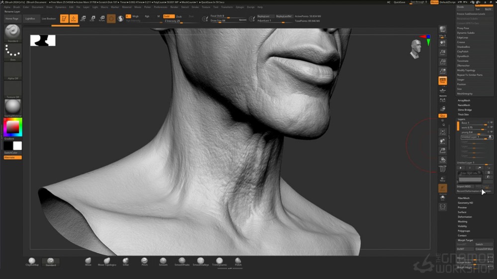 【中文字幕】Maya+Zbrush 三维人物肖像建模教程 Recreating a Historical Portrait in 3D