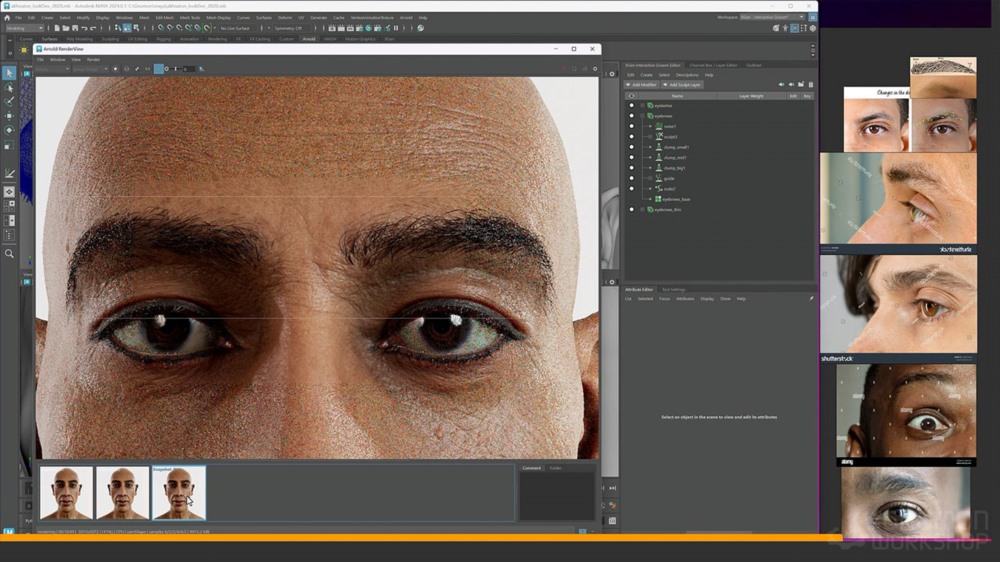 【中文字幕】Maya+Zbrush 三维人物肖像建模教程 Recreating a Historical Portrait in 3D