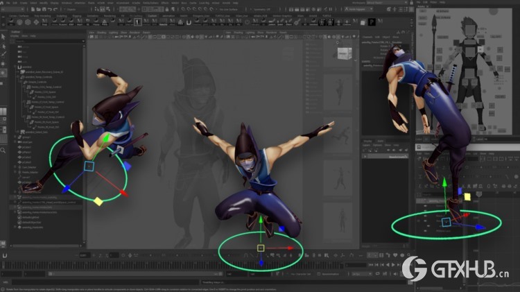 【中文字幕】Maya动画角色绑定教程 Mastering Body Mechanics in Maya