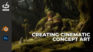 【中文字幕】Blender+PS创作电影概念艺术教程 Creating Cinematic Concept Art