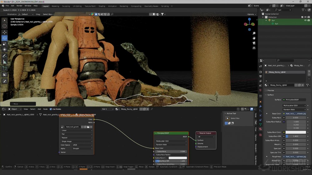 【中文字幕】Blender+PS创作电影概念艺术教程 Creating Cinematic Concept Art