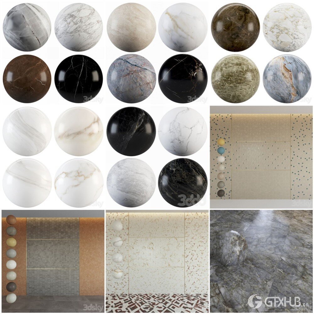 30组瓷砖大理石材质贴图合集 - 20241107