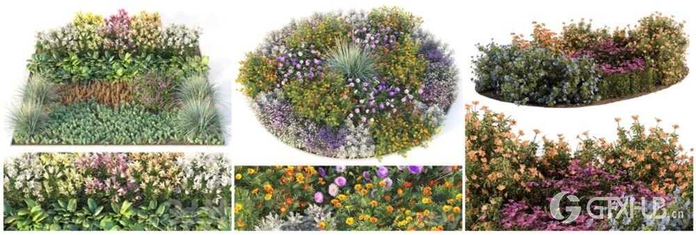 30套灌木花草植被3D模型合集 - 20241107