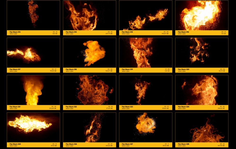 81个火焰燃烧喷射特效合成动画 V70：Fire Storm