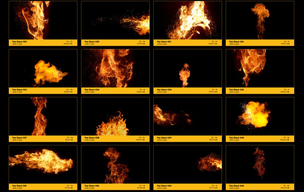 81个火焰燃烧喷射特效合成动画 V70：Fire Storm