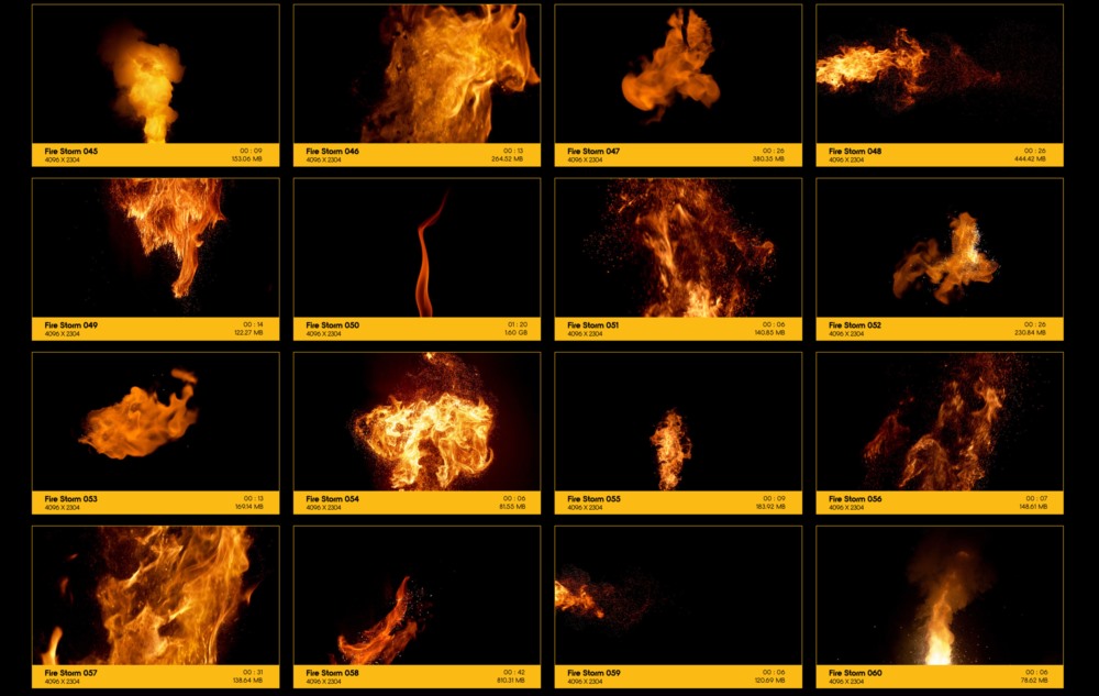 81个火焰燃烧喷射特效合成动画 V70：Fire Storm