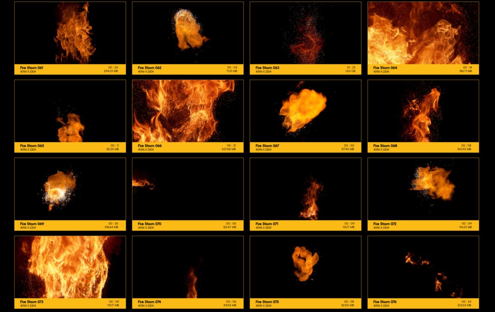 81个火焰燃烧喷射特效合成动画 V70：Fire Storm