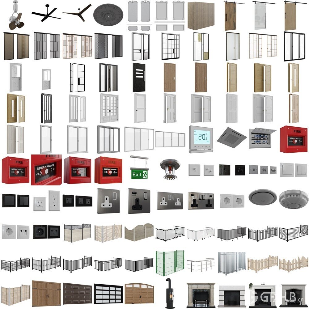 Imeshh 1900+高品质室内Blender 3D模型贴图材质库 Imeshh professional 3D Archviz Library for Blender