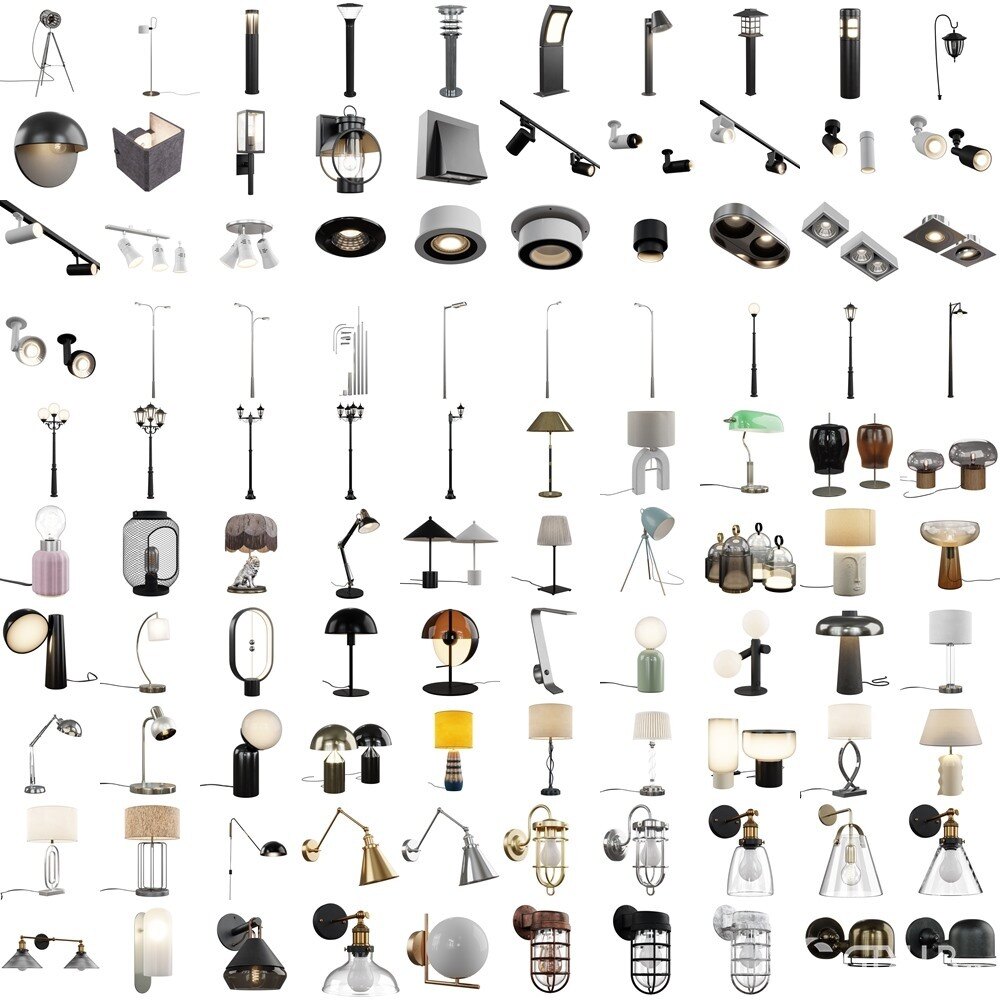 Imeshh 1900+高品质室内Blender 3D模型贴图材质库 Imeshh professional 3D Archviz Library for Blender