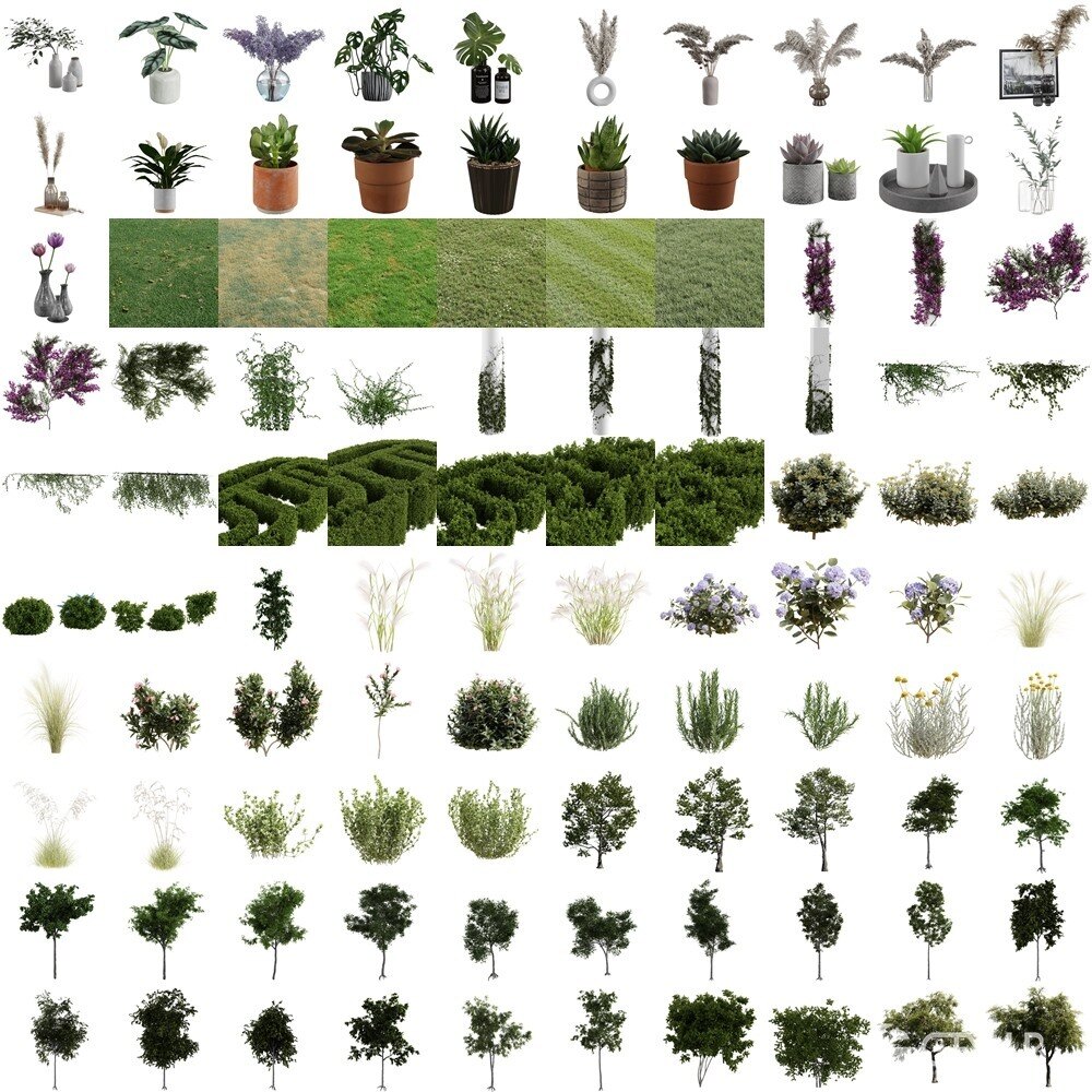 Imeshh 1900+高品质室内Blender 3D模型贴图材质库 Imeshh professional 3D Archviz Library for Blender