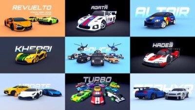 Blender低多边形汽车3D模型合集 Sketchfab – Low polygon car 3D model collection