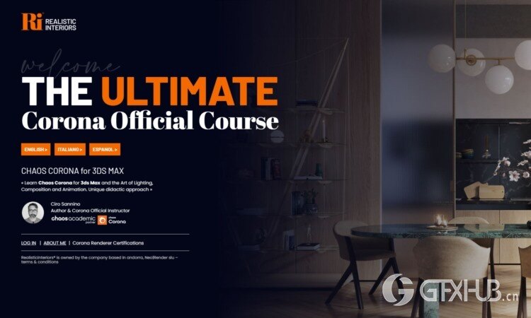 【中文字幕】CR官方终极渲染课程灯光材质构图和动画艺术 The Ultimate Corona Official Course