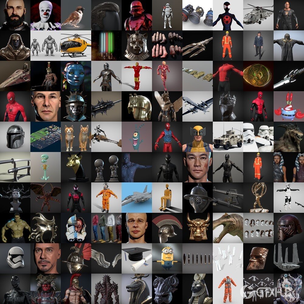 Sketchfab 337个3D模型合集2024年第1季 Sketchfab - Sonjittalukdar by Ultra Pack