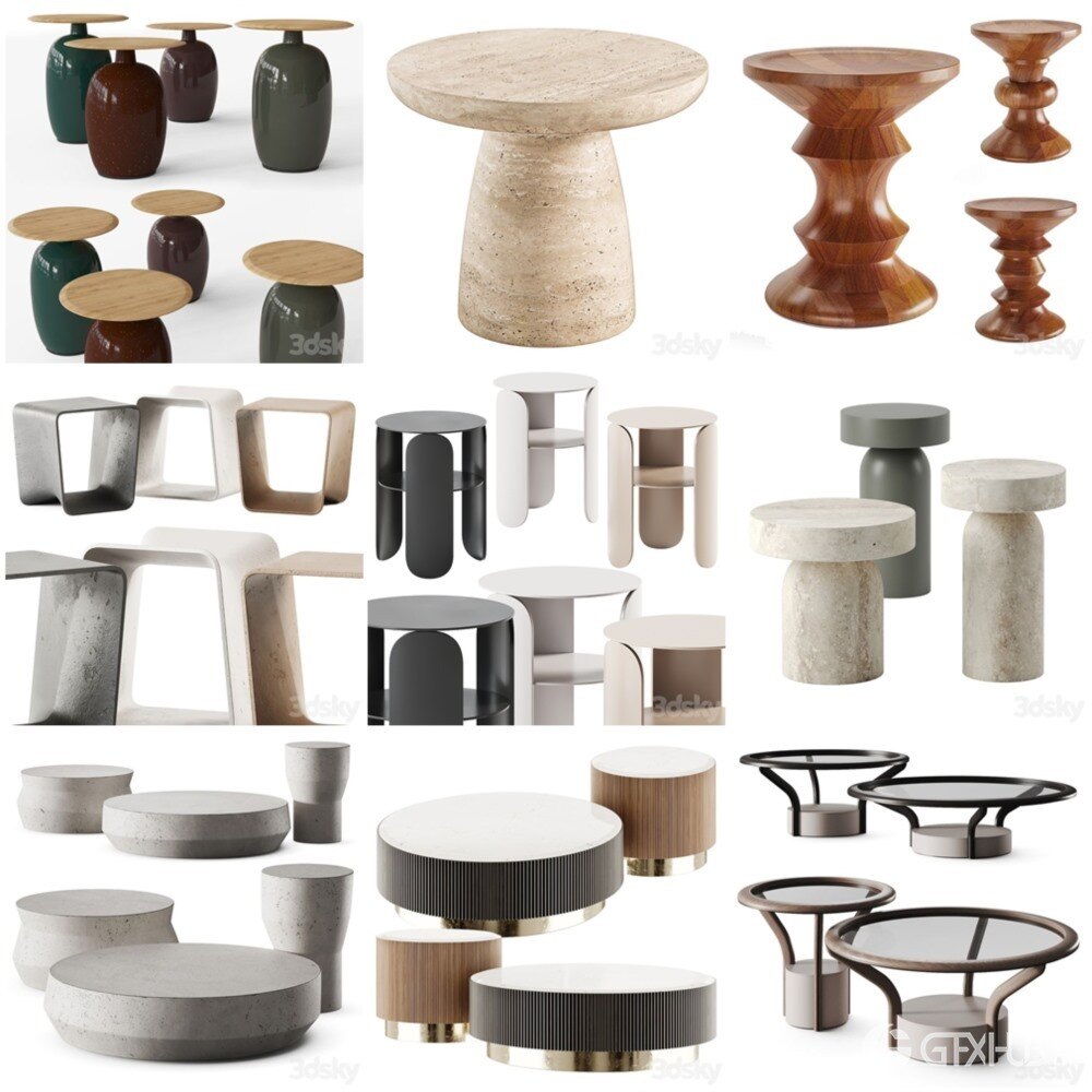 3DSky Pro 椅子灯具装饰摆件数码家电3D模型合辑2024年11月第1季 | 400套 | 17.7GB