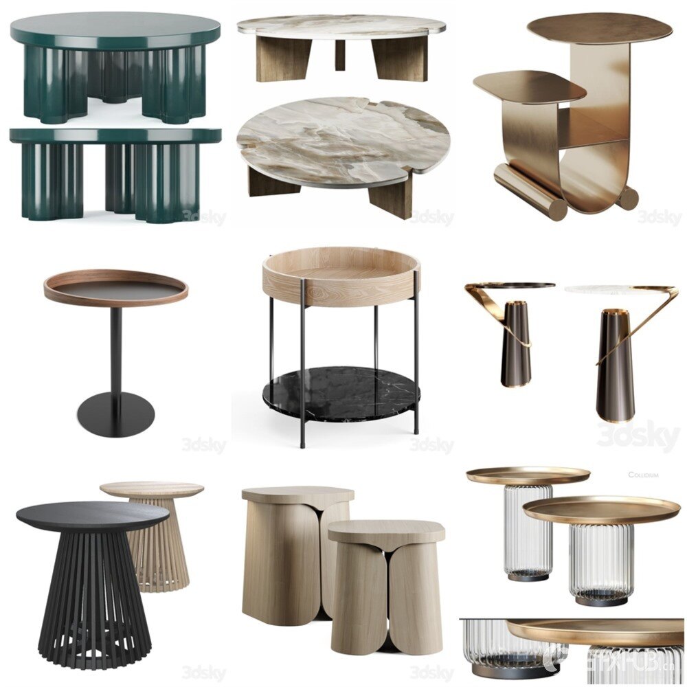 3DSky Pro 椅子灯具装饰摆件数码家电3D模型合辑2024年11月第1季 | 400套 | 17.7GB