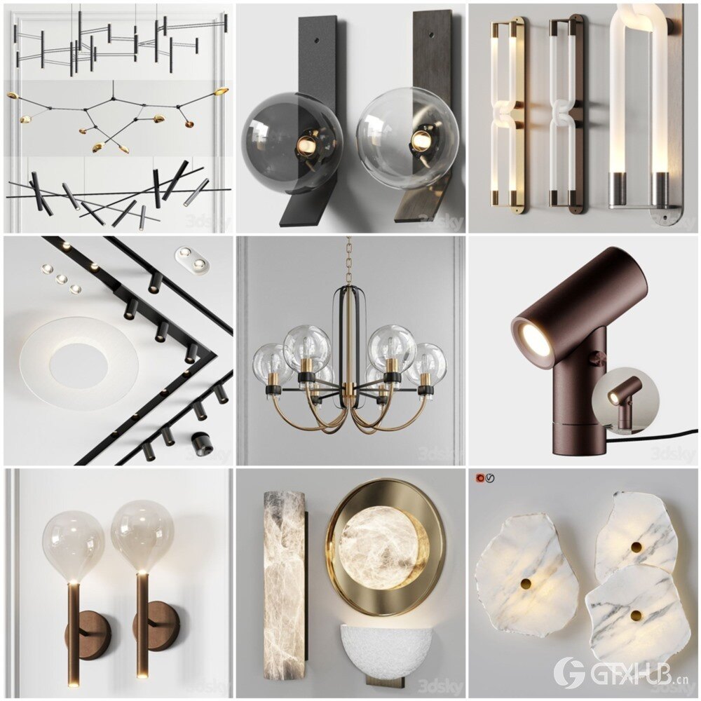 3DSky Pro 椅子灯具装饰摆件数码家电3D模型合辑2024年11月第1季 | 400套 | 17.7GB