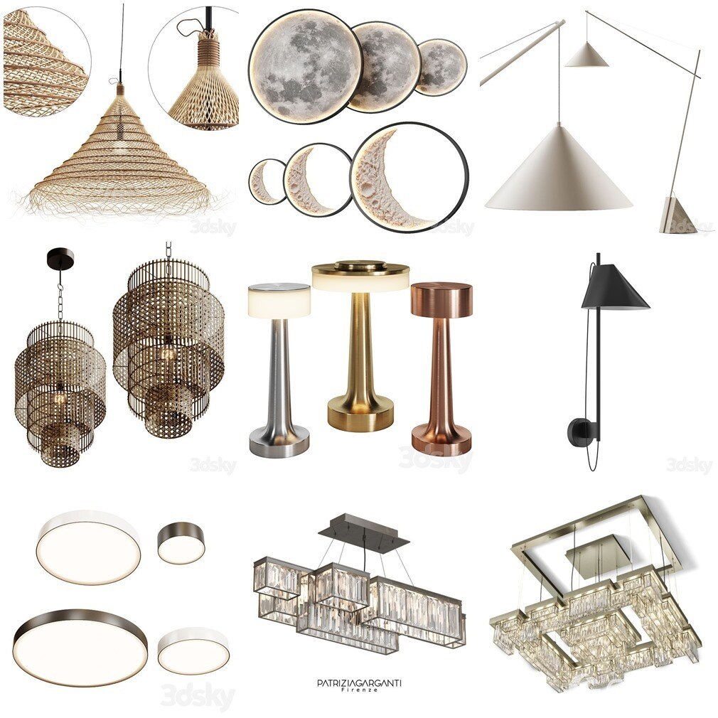 3DSky Pro 椅子灯具装饰摆件数码家电3D模型合辑2024年11月第1季 | 400套 | 17.7GB