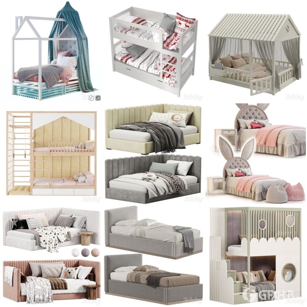 3DSky Pro 椅子灯具装饰摆件数码家电3D模型合辑2024年11月第1季 | 400套 | 17.7GB