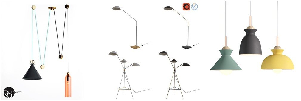 3DSky Pro 椅子灯具装饰摆件数码家电3D模型合辑2024年11月第1季 | 400套 | 17.7GB