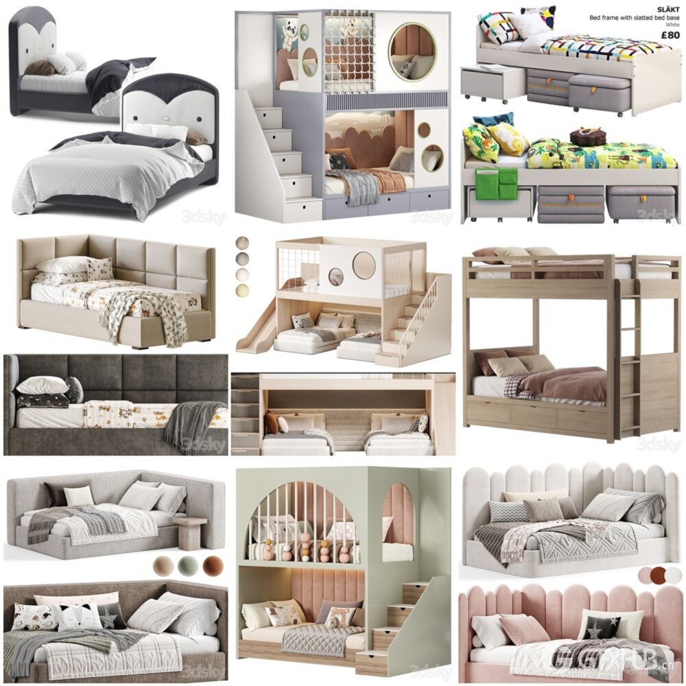 3DSky Pro 椅子灯具装饰摆件数码家电3D模型合辑2024年11月第1季 | 400套 | 17.7GB