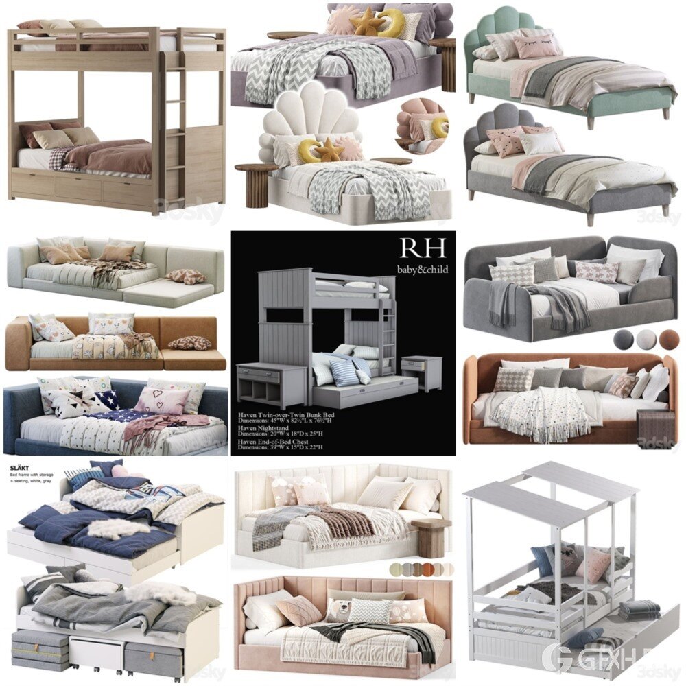 3DSky Pro 椅子灯具装饰摆件数码家电3D模型合辑2024年11月第1季 | 400套 | 17.7GB