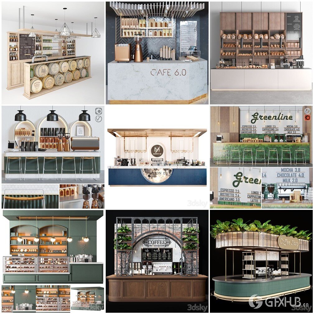 3DSky Pro 椅子灯具装饰摆件数码家电3D模型合辑2024年11月第1季 | 400套 | 17.7GB