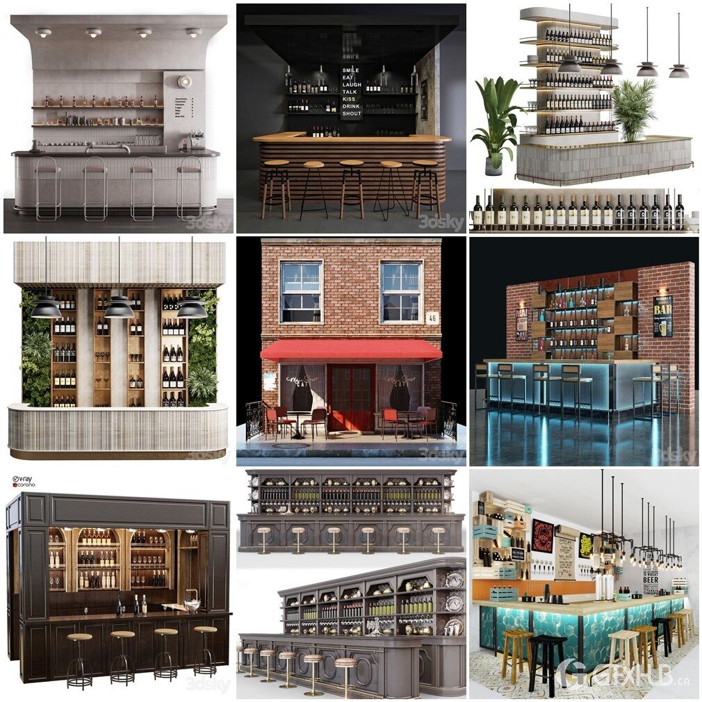 3DSky Pro 椅子灯具装饰摆件数码家电3D模型合辑2024年11月第1季 | 400套 | 17.7GB