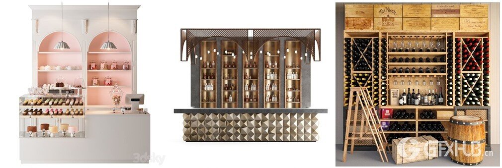 3DSky Pro 椅子灯具装饰摆件数码家电3D模型合辑2024年11月第1季 | 400套 | 17.7GB