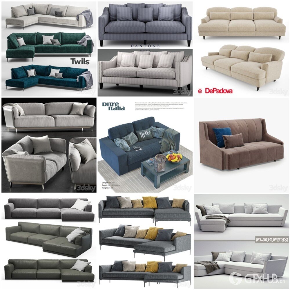 3DSky Pro 椅子灯具装饰摆件数码家电3D模型合辑2024年11月第1季 | 400套 | 17.7GB