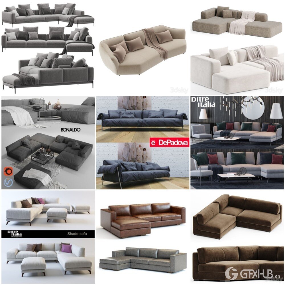 3DSky Pro 椅子灯具装饰摆件数码家电3D模型合辑2024年11月第1季 | 400套 | 17.7GB