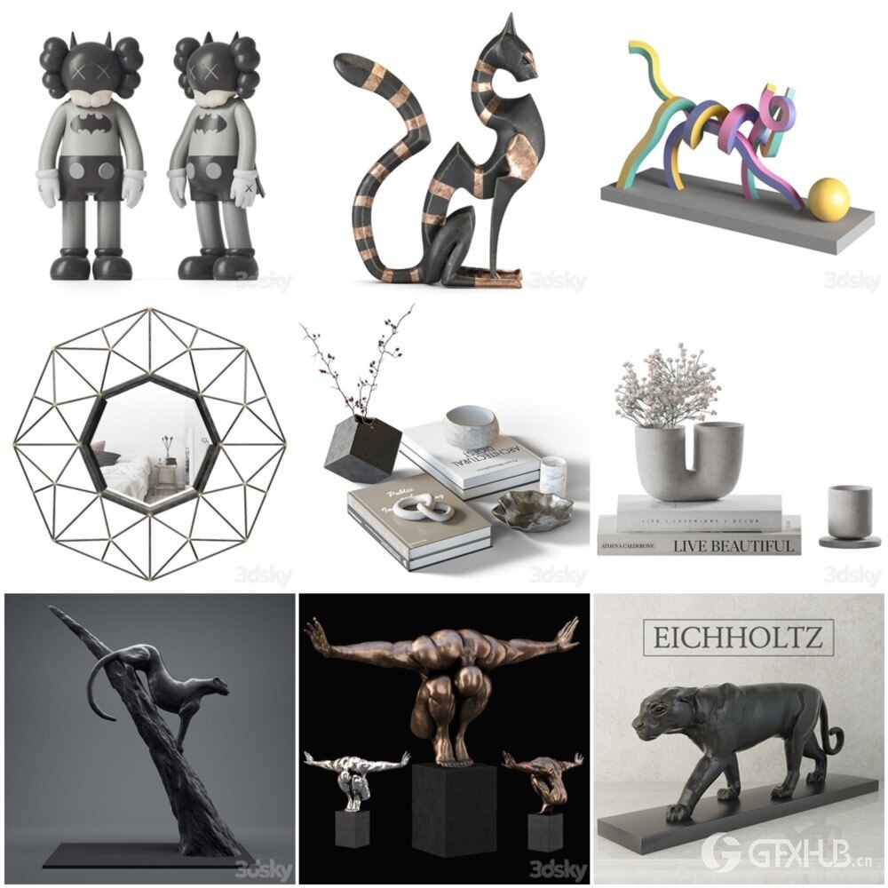 3DSky Pro 椅子灯具装饰摆件数码家电3D模型合辑2024年11月第1季 | 400套 | 17.7GB