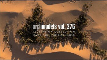 72个沙漠植物树木灌木3D模型 Evermotion – Archmodels vol. 276 – Desert Plants