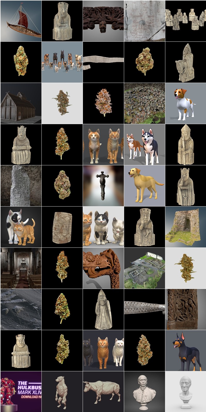 Sketchfab 100个3D模型合集2024年第2季 Sketchfab – 3D Model Pack 2024 Vol.2