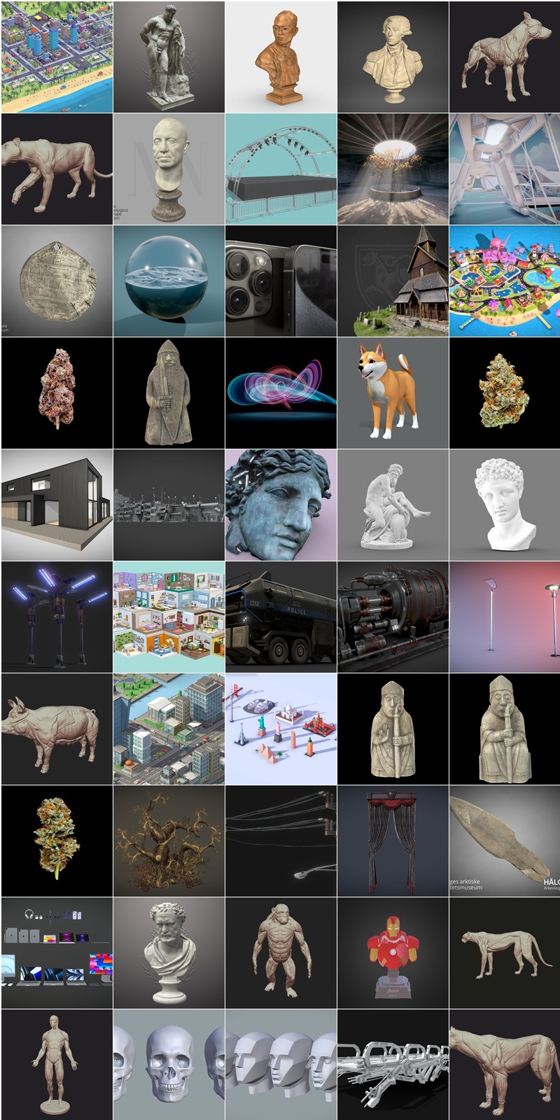 Sketchfab 100个3D模型合集2024年第2季 Sketchfab – 3D Model Pack 2024 Vol.2