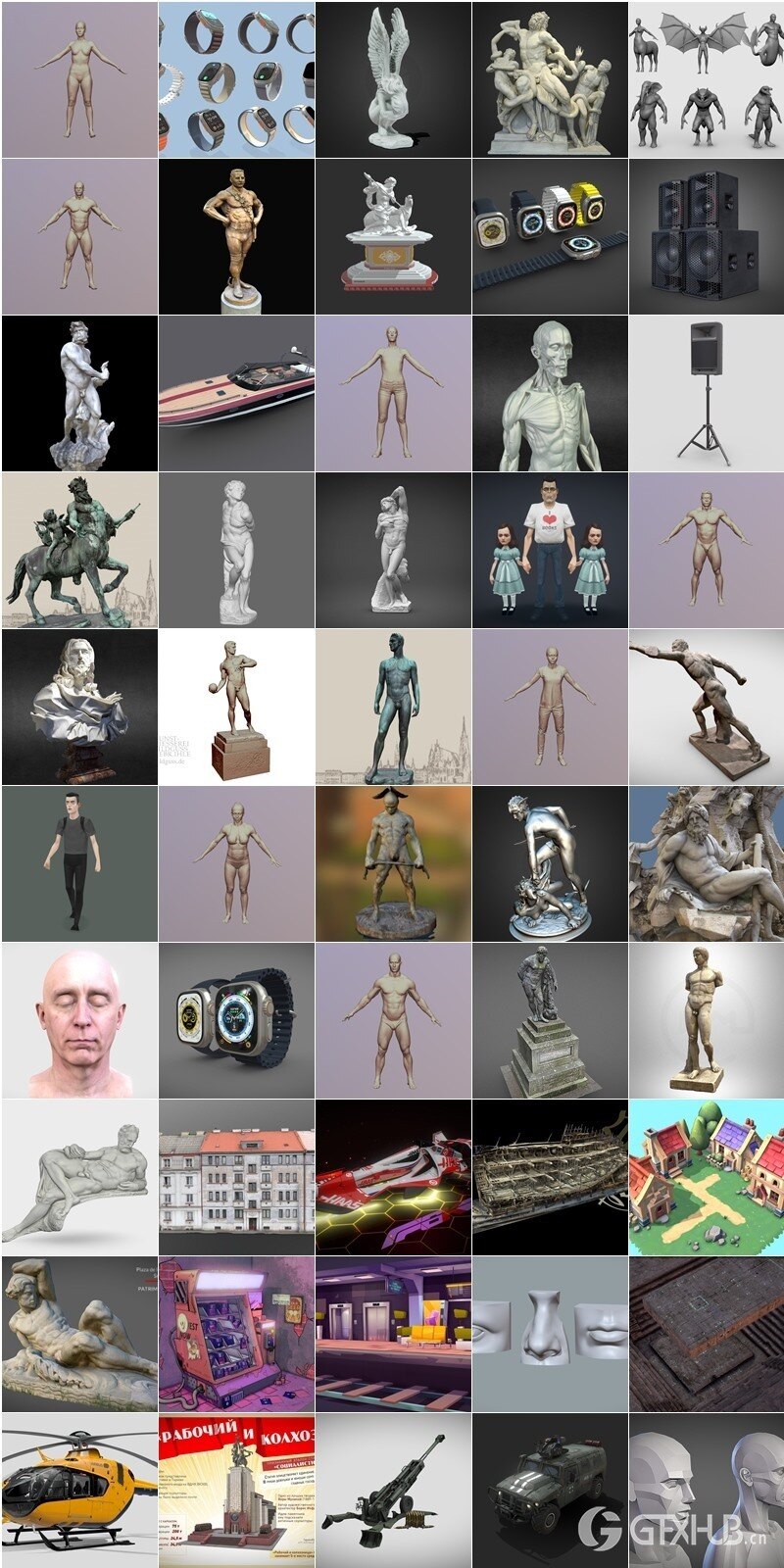 Sketchfab 120个3D模型合集2024年第3季 Sketchfab – 3D Model Pack 2024 Vol.3