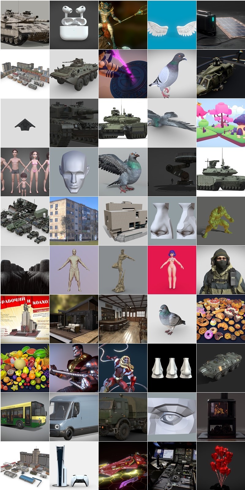 Sketchfab 120个3D模型合集2024年第3季 Sketchfab – 3D Model Pack 2024 Vol.3