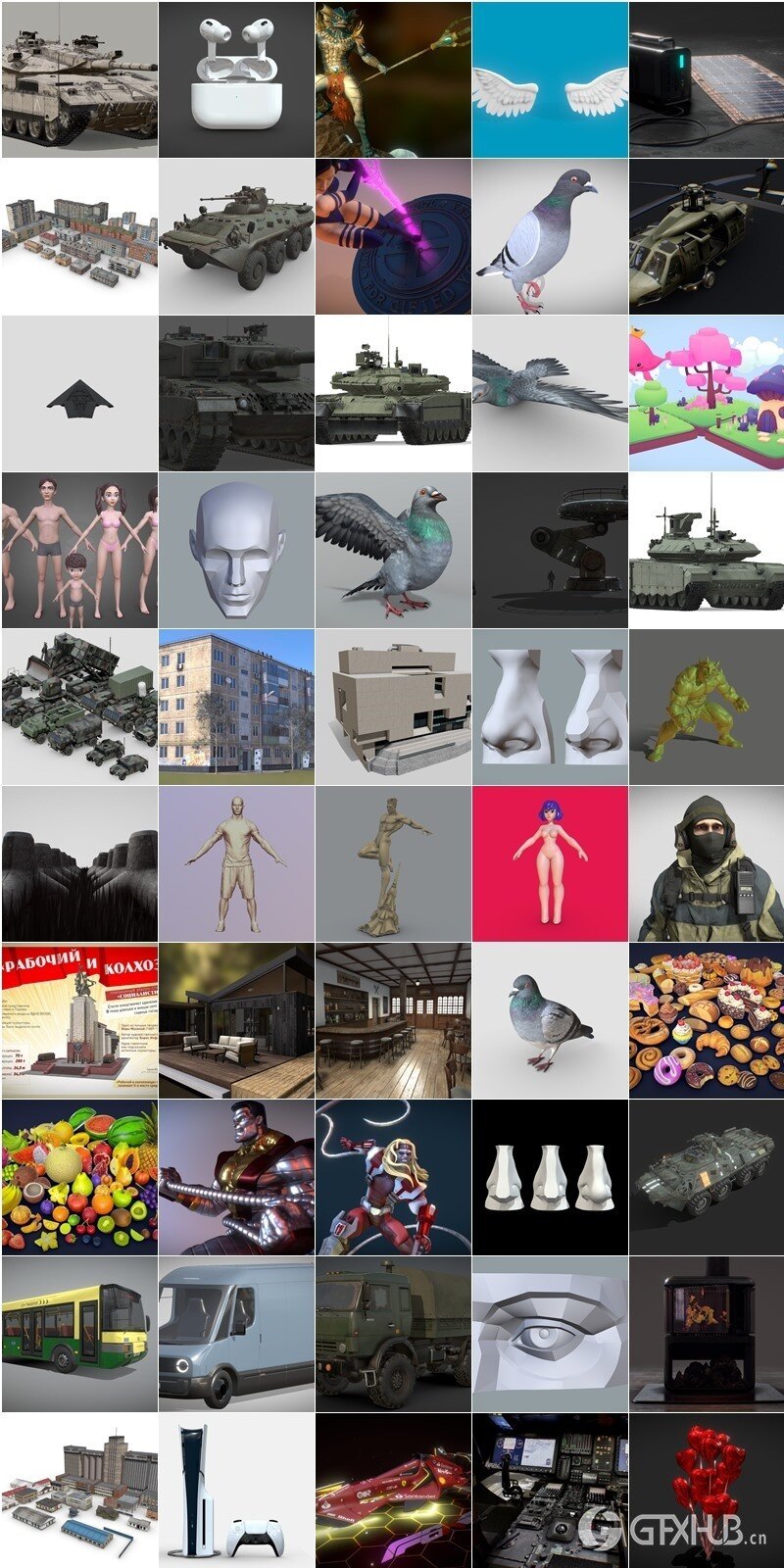 Sketchfab 120个3D模型合集2024年第3季 Sketchfab – 3D Model Pack 2024 Vol.3