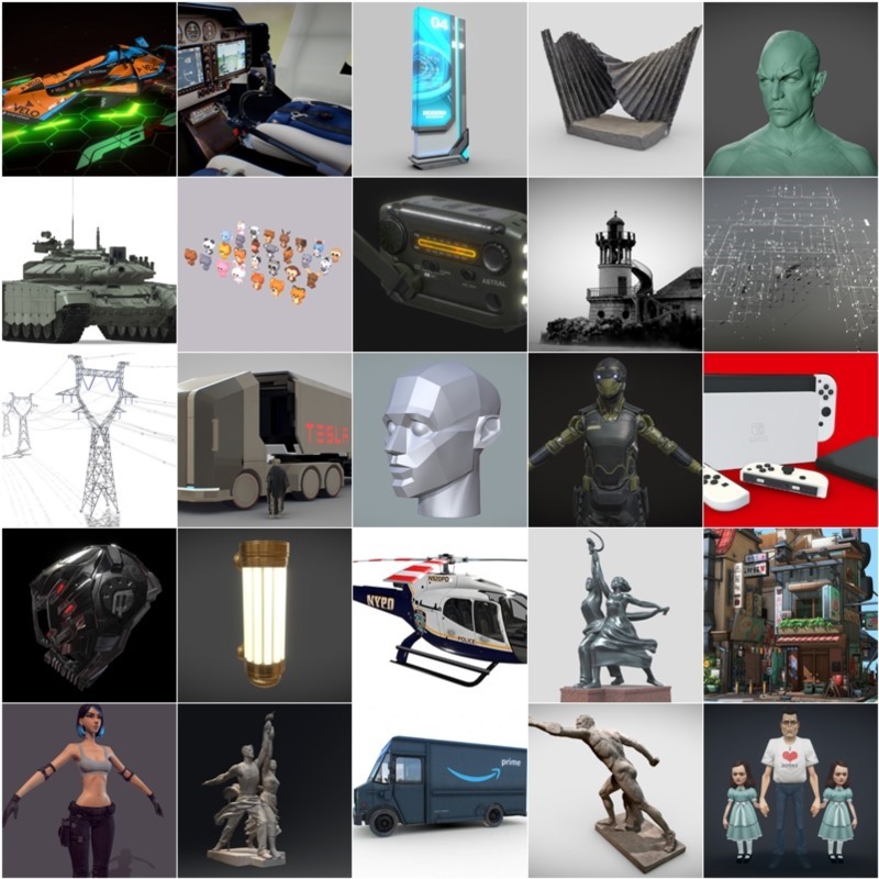 Sketchfab 120个3D模型合集2024年第3季 Sketchfab – 3D Model Pack 2024 Vol.3