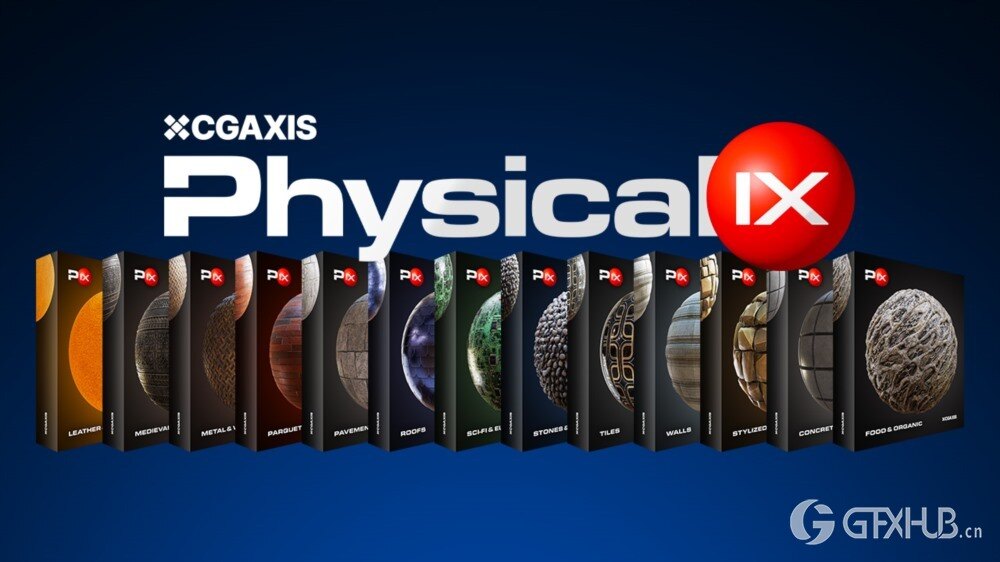 400组PBR贴图+材质预设合集 CGAxis - Physical 9 PBR Textures Collection Complete