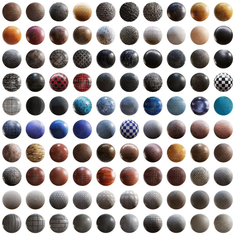 400组PBR贴图+材质预设合集 CGAxis - Physical 9 PBR Textures Collection Complete