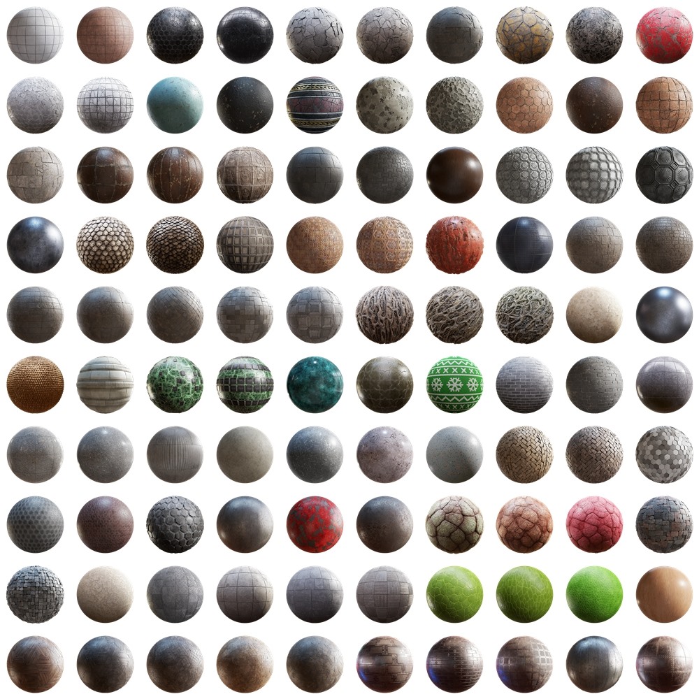 400组PBR贴图+材质预设合集 CGAxis - Physical 9 PBR Textures Collection Complete
