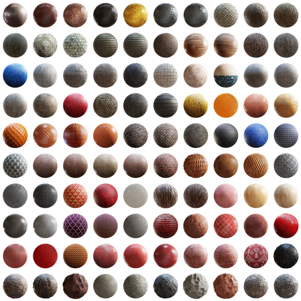 400组PBR贴图+材质预设合集 CGAxis - Physical 9 PBR Textures Collection Complete
