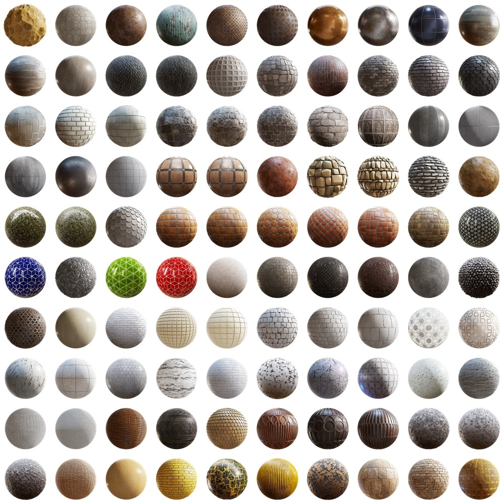 400组PBR贴图+材质预设合集 CGAxis - Physical 9 PBR Textures Collection Complete