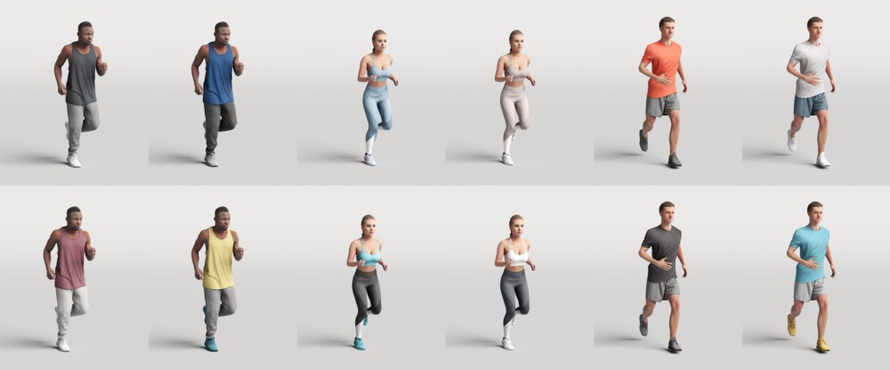 高精度运动3D人物模型 Humano Vol. 08 Sport