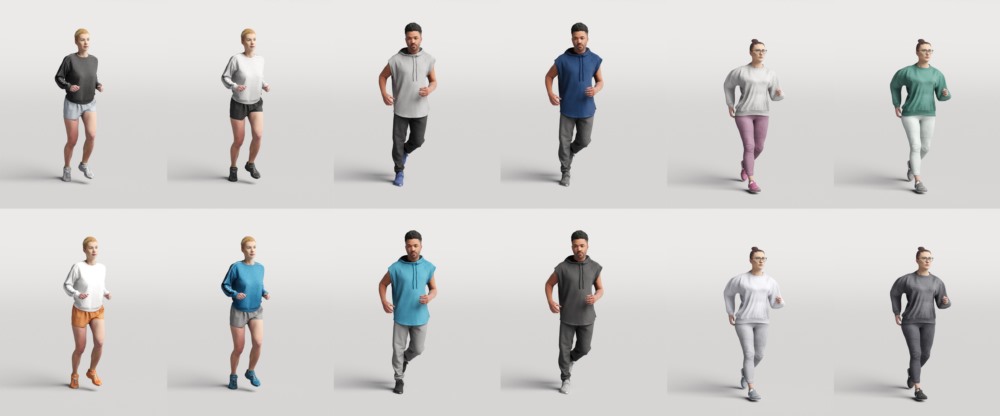 高精度运动3D人物模型 Humano Vol. 08 Sport