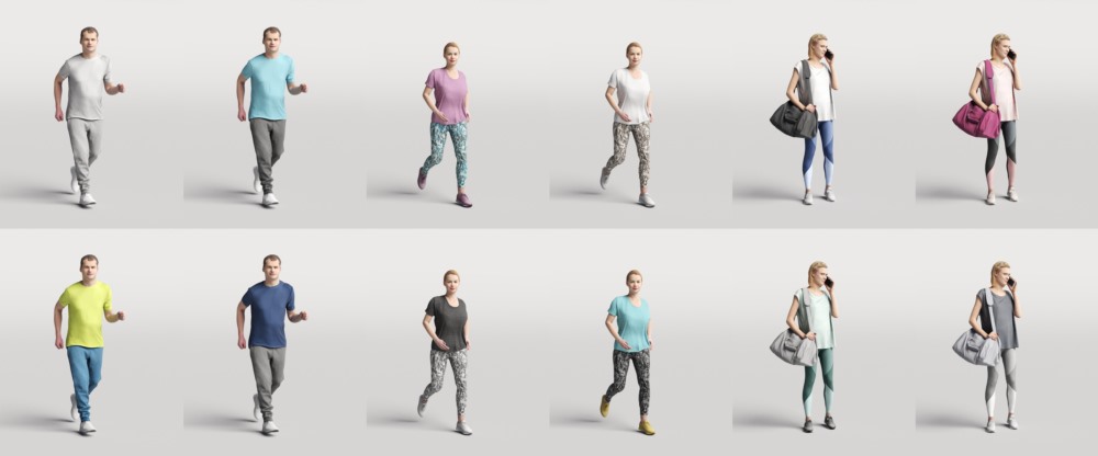高精度运动3D人物模型 Humano Vol. 08 Sport
