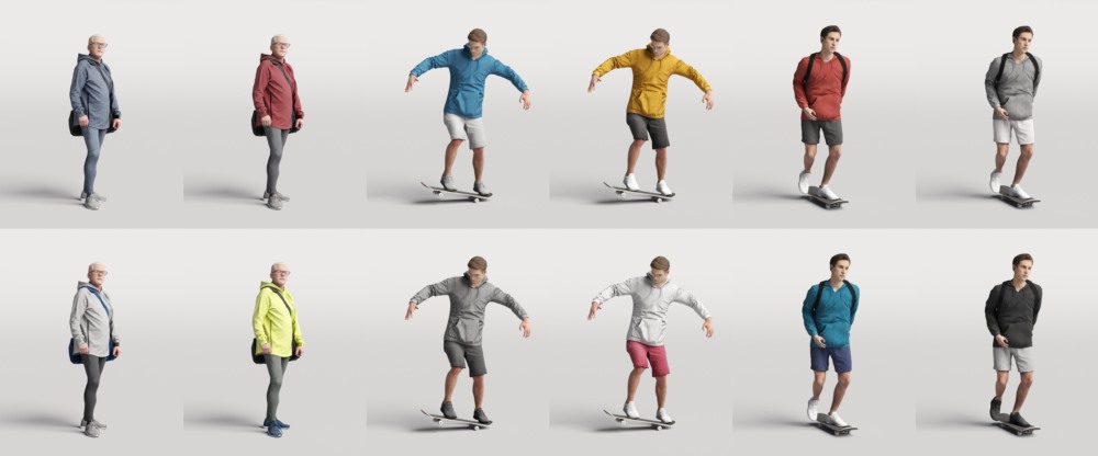 高精度运动3D人物模型 Humano Vol. 08 Sport