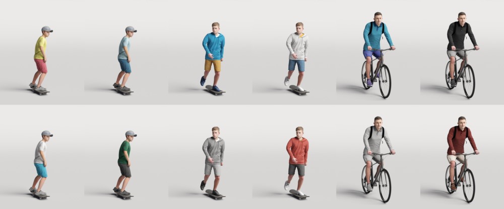 高精度运动3D人物模型 Humano Vol. 08 Sport