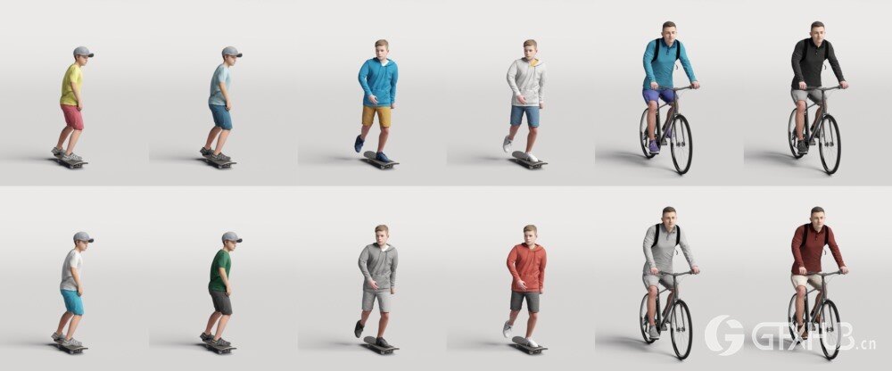 高精度运动3D人物模型 Humano Vol. 08 Sport